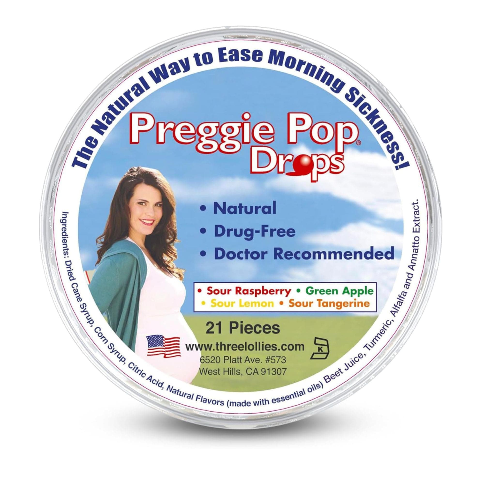 Preggie Pop Drops Container, 21 CT (Pack of 1)