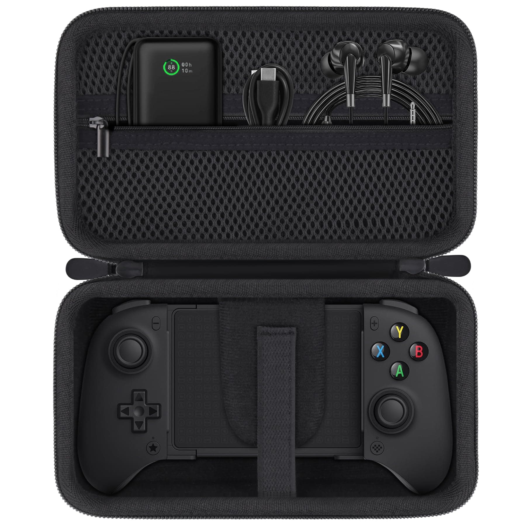 Aenllosi Hard Case for 8Bitdo Ultimate Mobile Gaming Controller, 8Bitdo Phone Controller Organizer (Case Only) (Black)