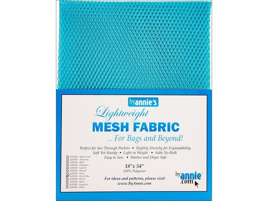 Mesh Fabric LTWT 18x54ParrotBl, Polyester, Blue, 54 Inches