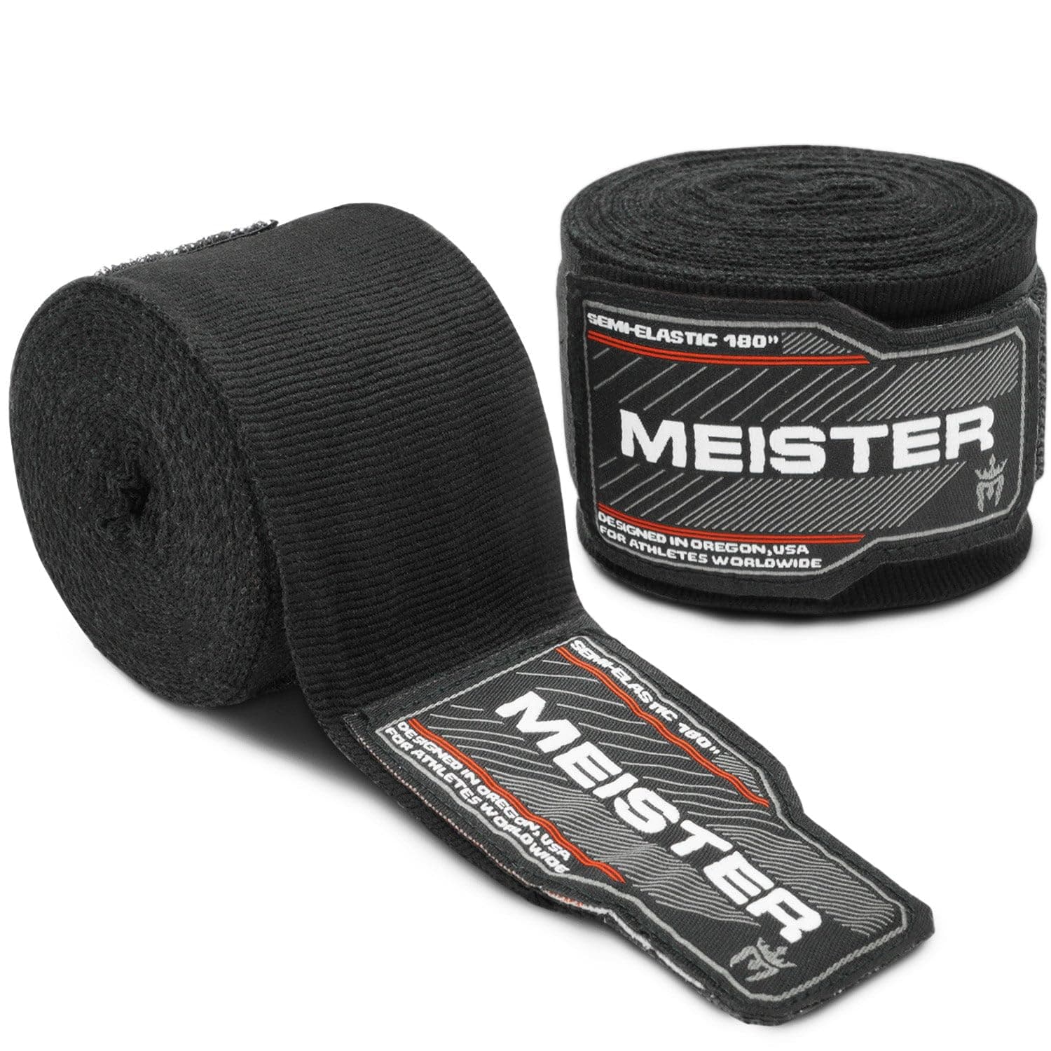 Meister 180" Semi-Elastic Hand Wraps (Pair)