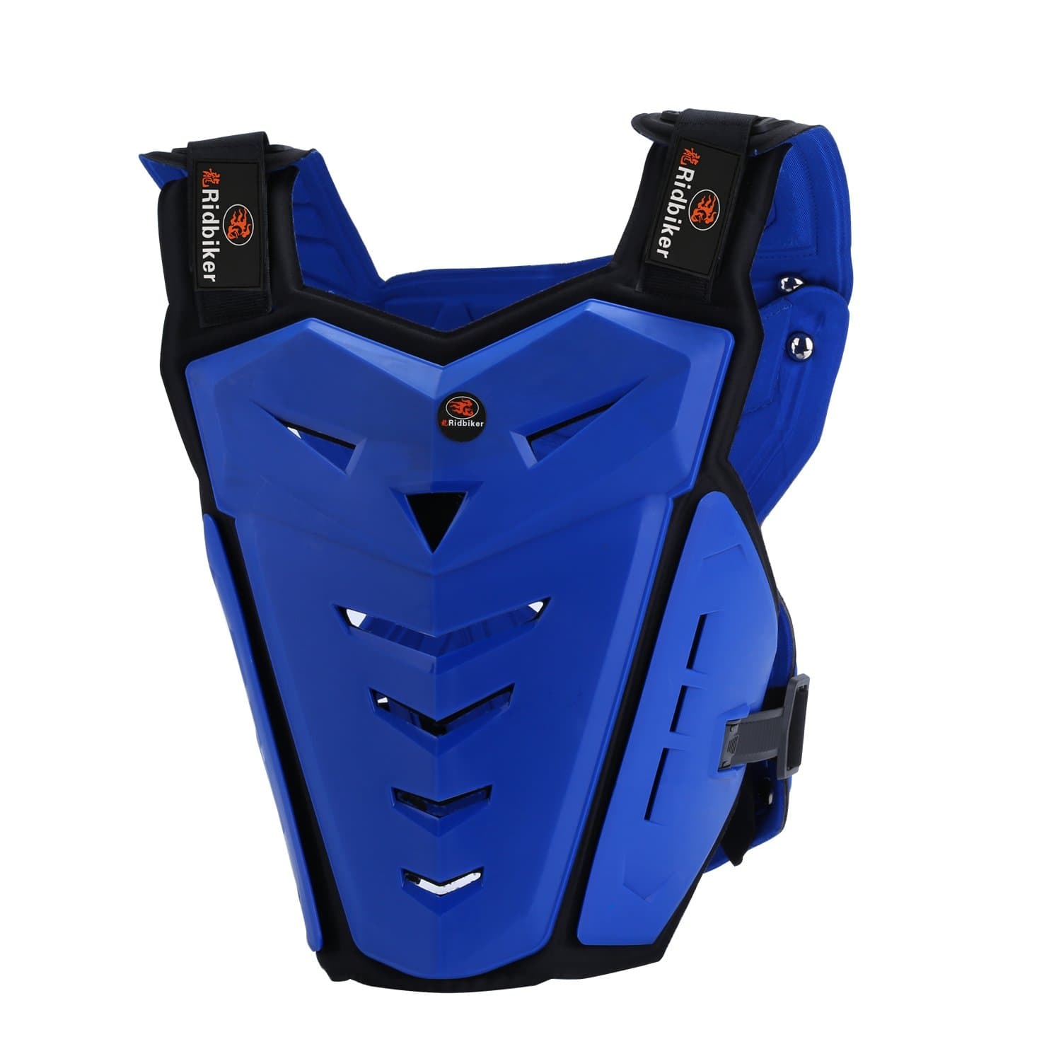 RIDBIKER Motorcycle Armor Vest Motorcycle Riding Chest Armor Back Protector Armor Motocross Off-Road Racing Vest,Blue