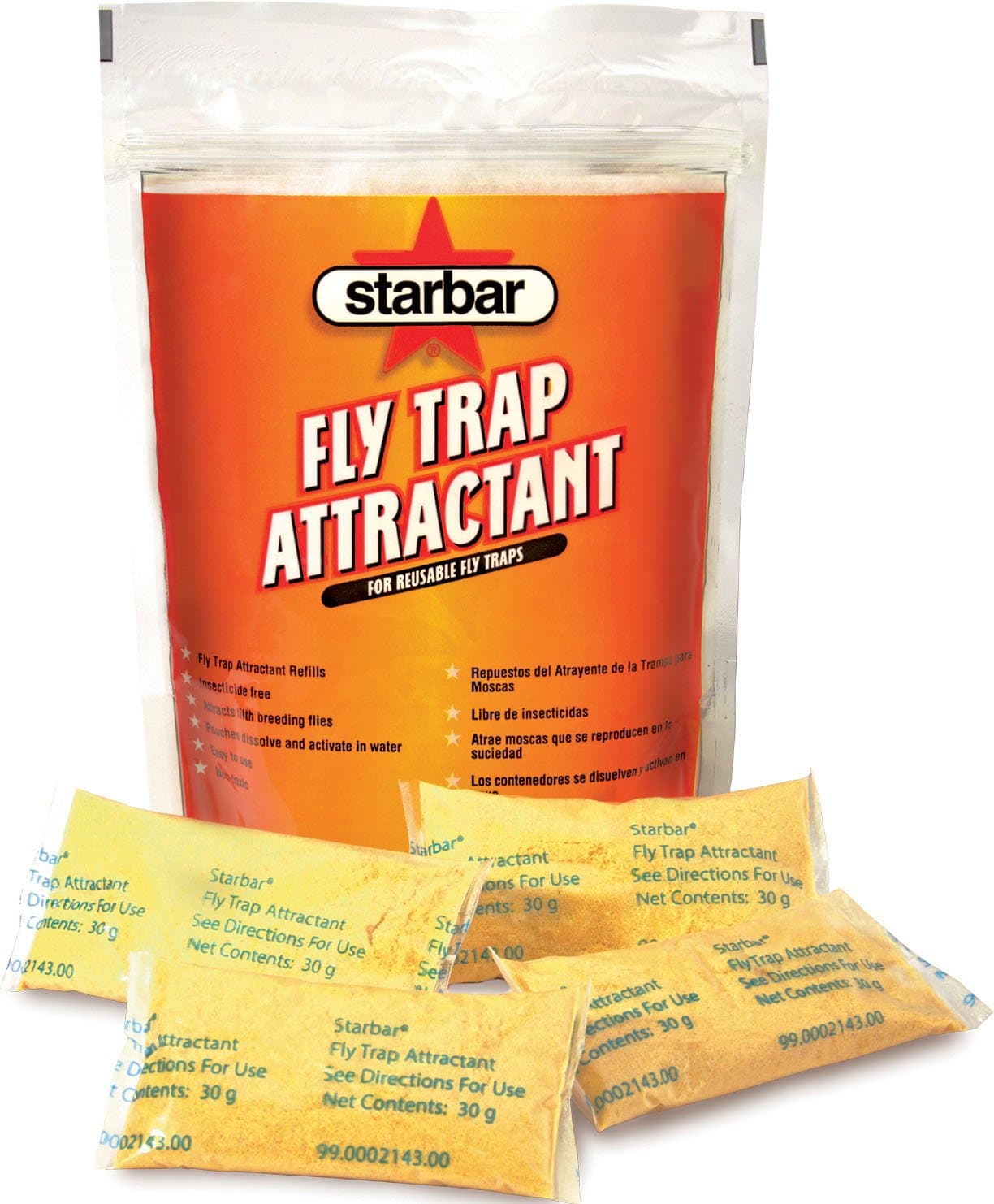 Fly Trap Attractant Refill For Reusable Fly Traps, 8-30g