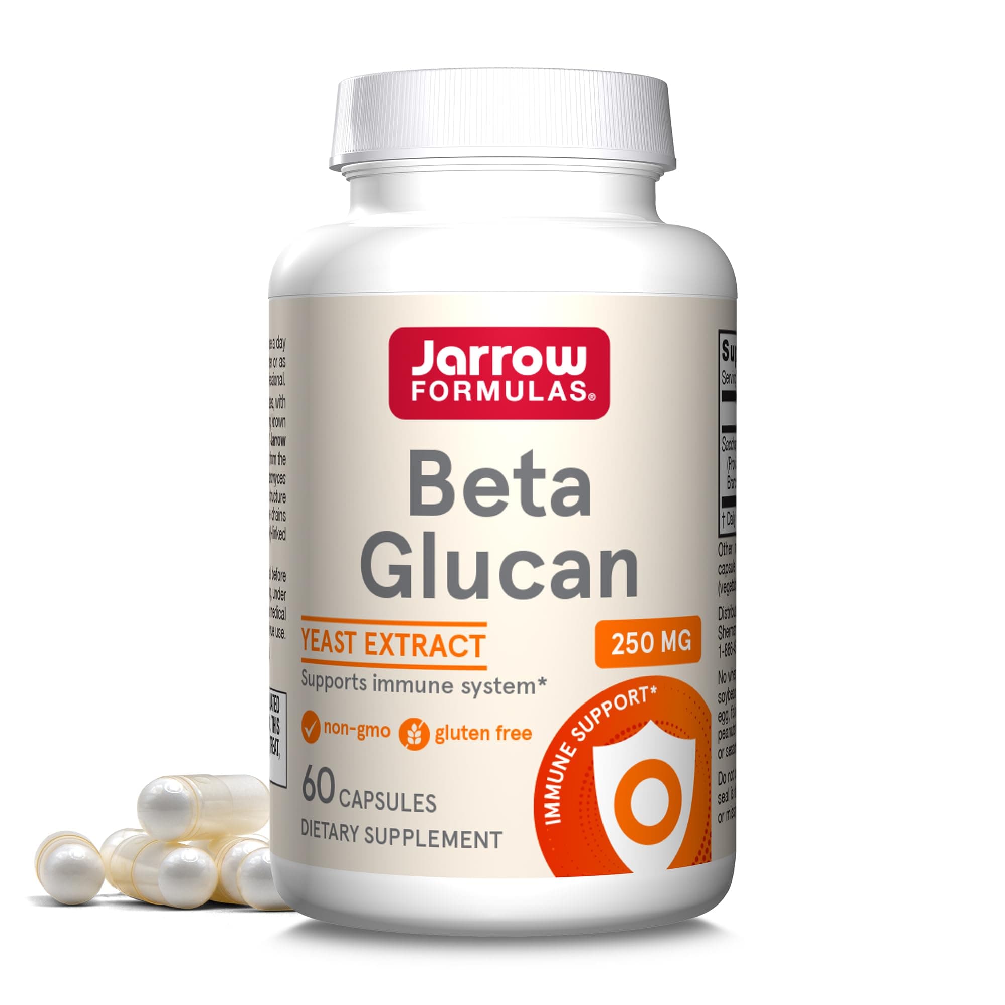 Beta Glucan Capsules, 250 mg, 60 Count
