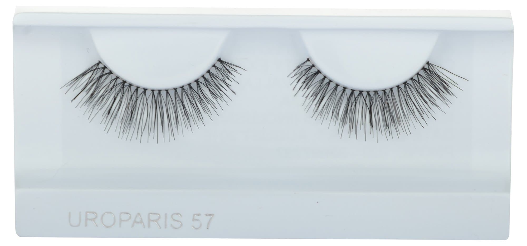 UROPARIS False Eyelashes for Women, 57, Black