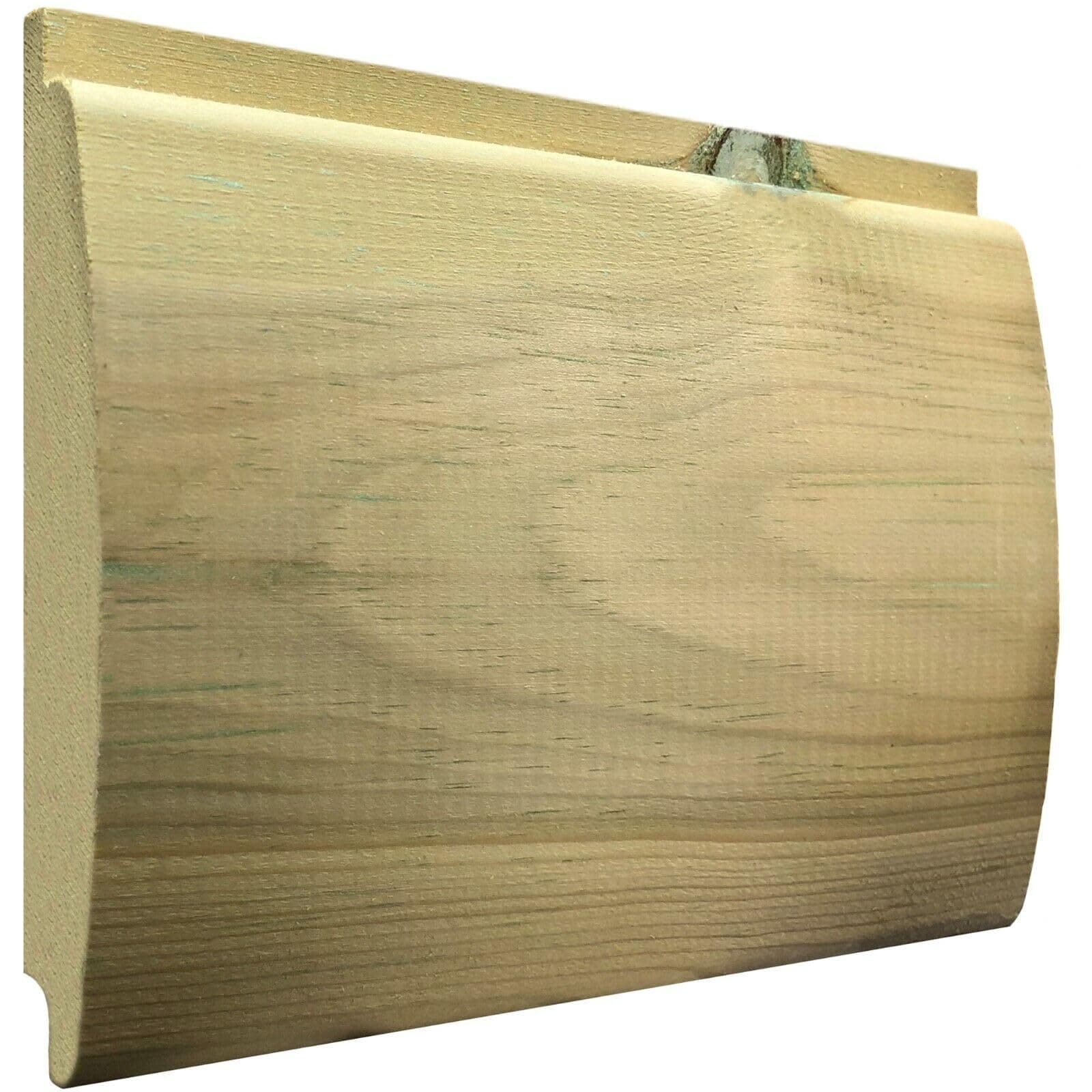 Loglap Treated Cladding Planed 180cm Long 121mmx21mm Timber Shed Cladding Redwood Log Lap (5)