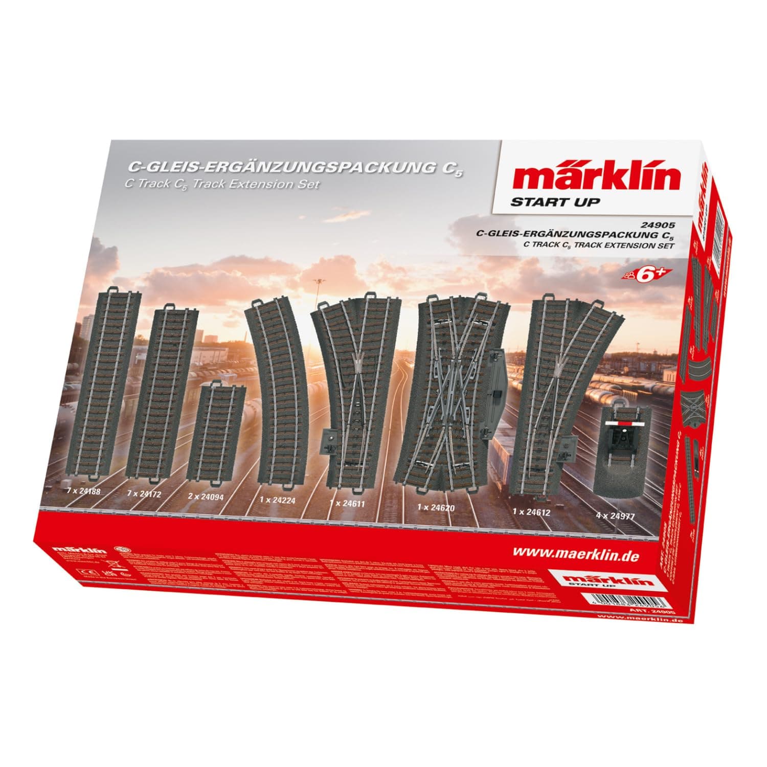Marklin C Track C5 Extension Rail Track Set HO scale