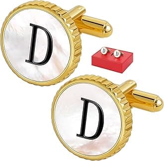 Cuff Links Mens Golden Silver Gunmetal Black, Cufflinks for Men Custom Initial Personalized Mother Of Pearl Mens Cufflink for Shirt Golden Silver Gunmetal Black Cuff Link Shirt for Wedding