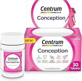 Centrum Conception Vitamins for Women, Fertility Supplements with 400μg Folic...
