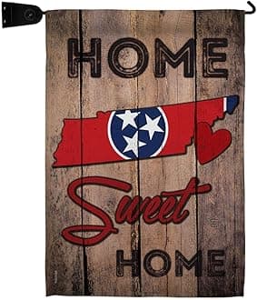 State Tennessee Home Sweet Garden Flag Set Mailbox Hanger Americana States USA American Territories Republic Country Particular Area Small Gift Yard House Banner Double-Sided Made In 13 X 18.5