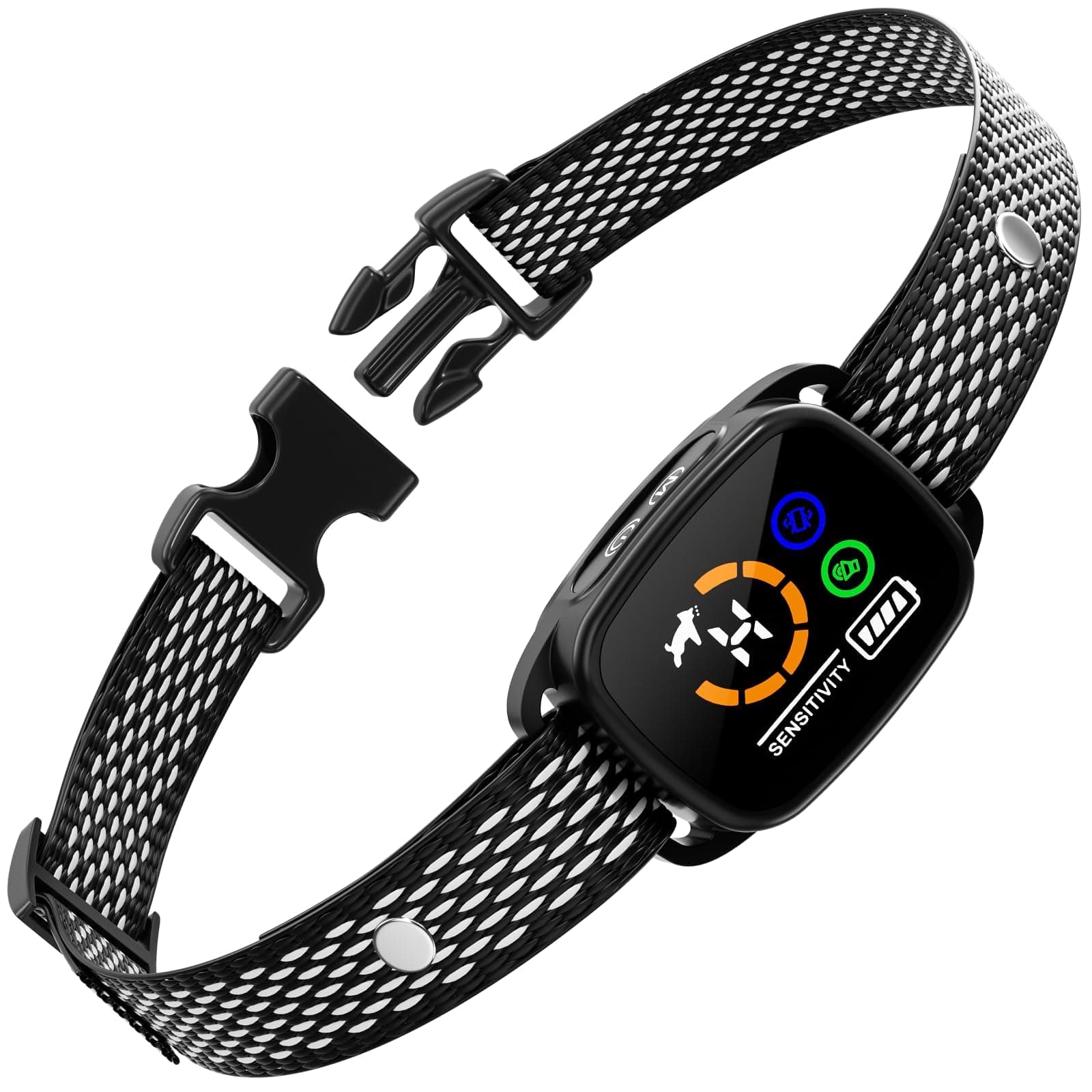 NALACAL Bark Collar, for Small/Medium Dogs, No Shock Small Dog Bark Collar, Rechargeable Shockless Smart Anti Barking Collar with 6 Adjustable Sensitivity Beep Vibration for Small Medium Dogs(1 Pack)