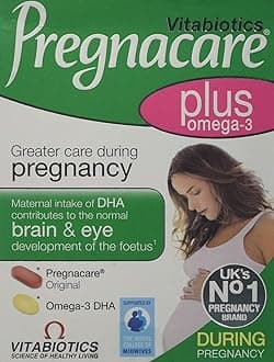 2 Packs Vitabiotics Pregnacare Plus Omega 3 - 56 Tablets = TOTAL 112 Tablets/Capsules by Vitabiotics