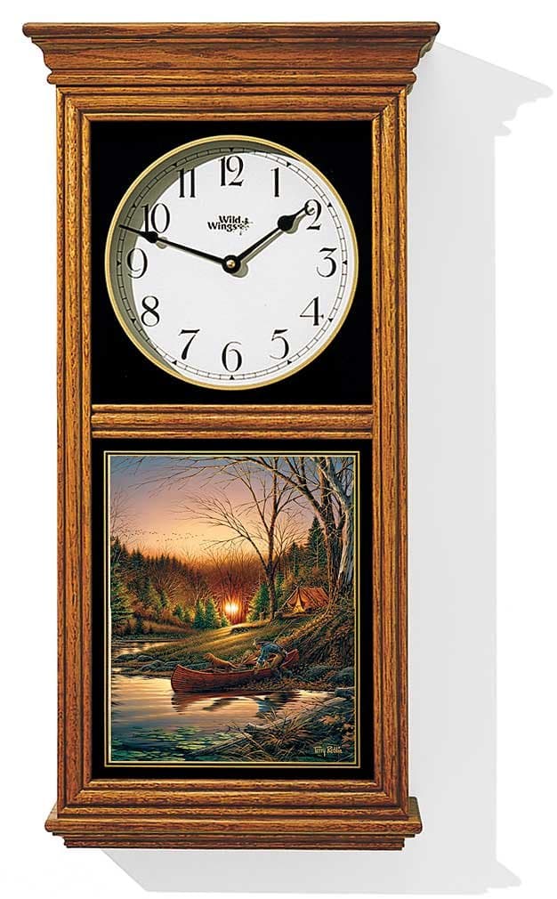 Wild Wings Morning Solitude Regulator Clock by Terry Redlin