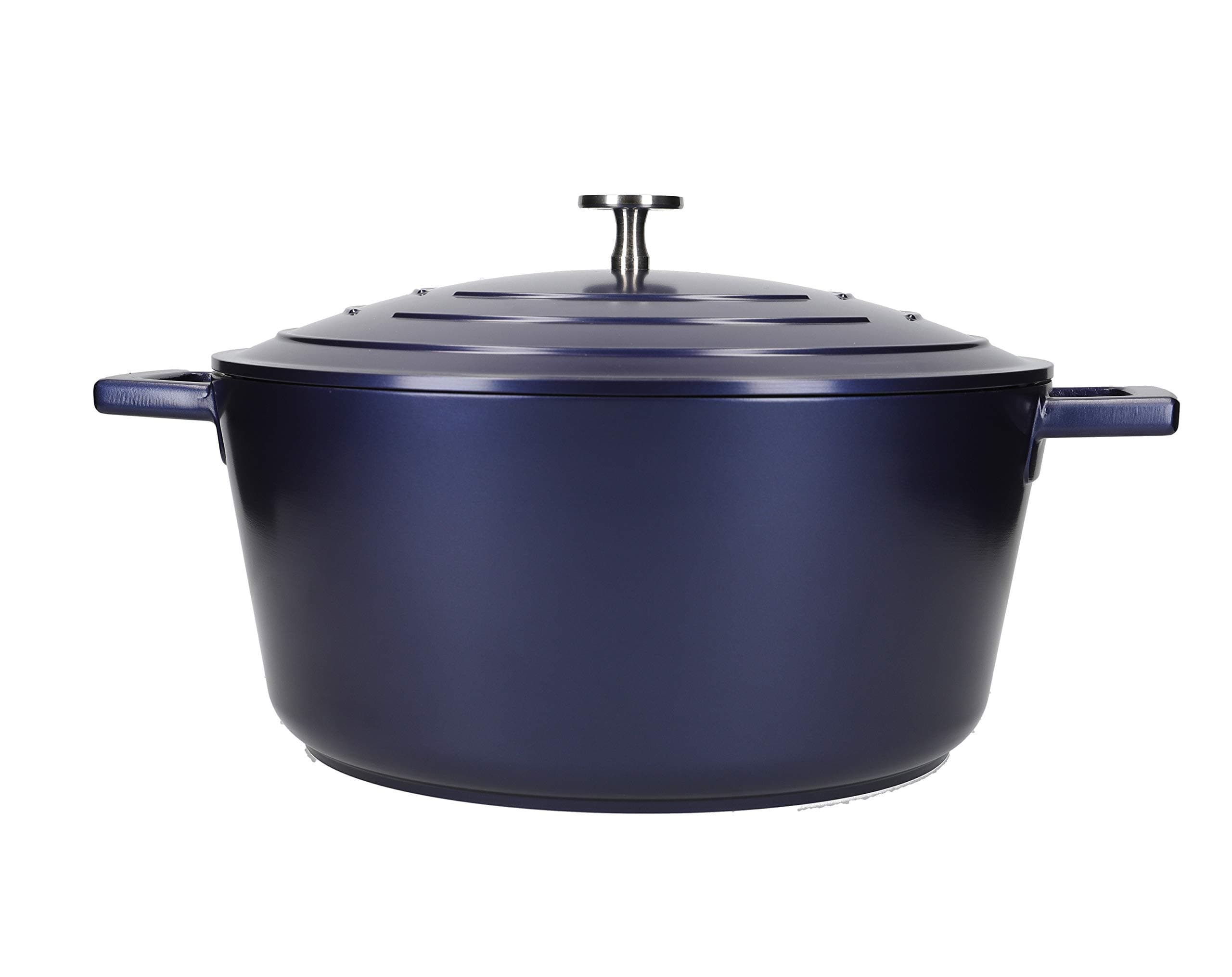 Master ClassCasserole Dish with Lid, Large 5L/28 cm, Lightweight Cast Aluminium, Induction Hob and Oven Safe, Blue
