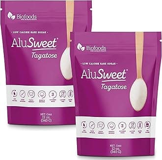 AluSweet Tagatose + Stevia Natural Low-Calorie Sweetener - 24oz 2:1 Replacement - Prebiotic, Keto & Diabetic-Friendly, Gluten & Lactose-Free, Sugar Substitute, Ideal for Baking, No Aftertaste