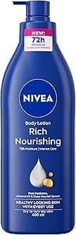 Rich Nourishing Body Lotion (400ml), Rich 72H Hydration Moisturiser for Dry Skin Made with Deep Moisture Serum and Almond Oil, Intensive Hydration Body Lotion