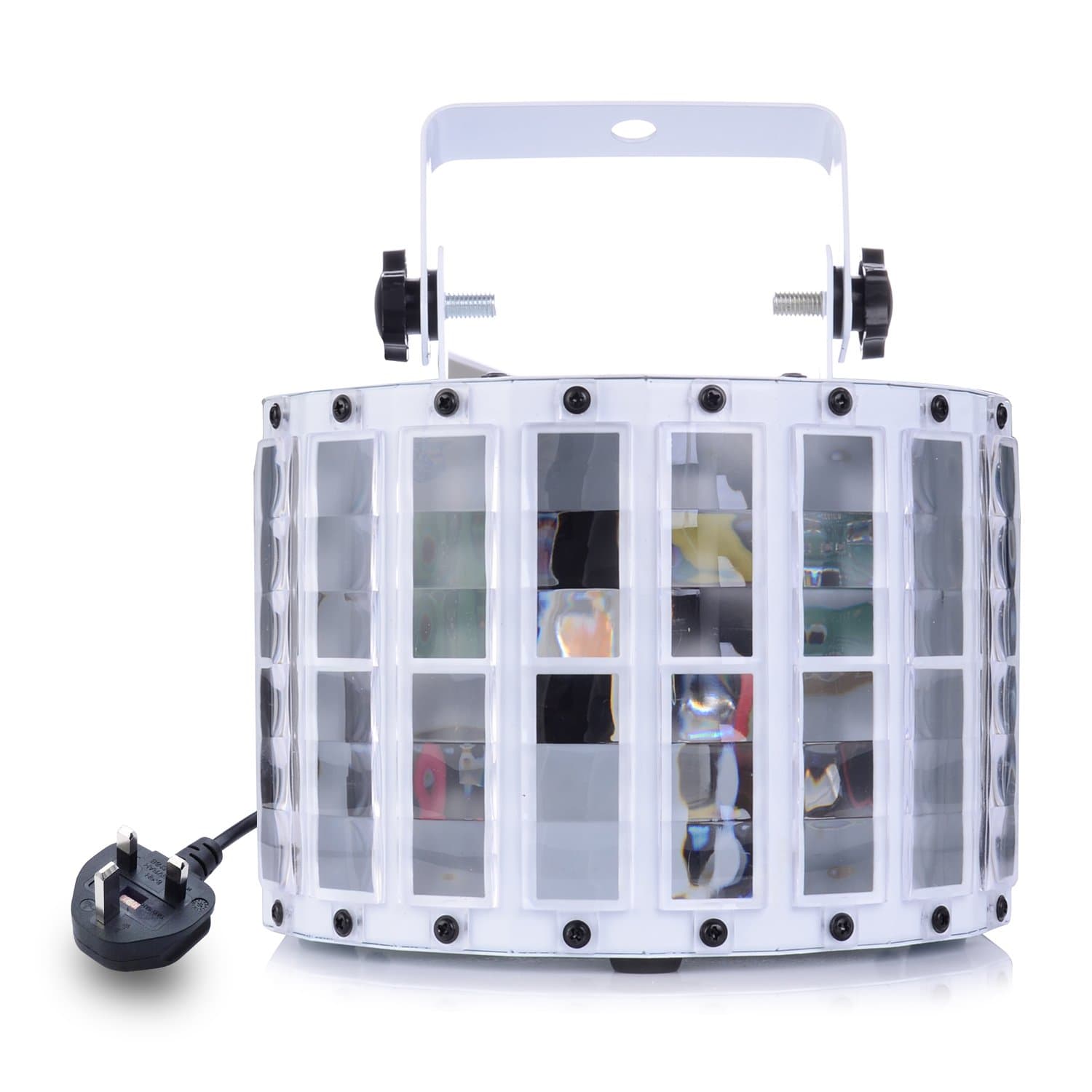 Gledto Disco DJ Lights Effect Stage Lighting, 9 LEDs 30W Colour Changing LED Light Voice-actived DMX512 Party Light for Club, Pub, Light Show, School Hall, Parties, Concert, Mobile Disco Atmosphere 9 Channel (White)