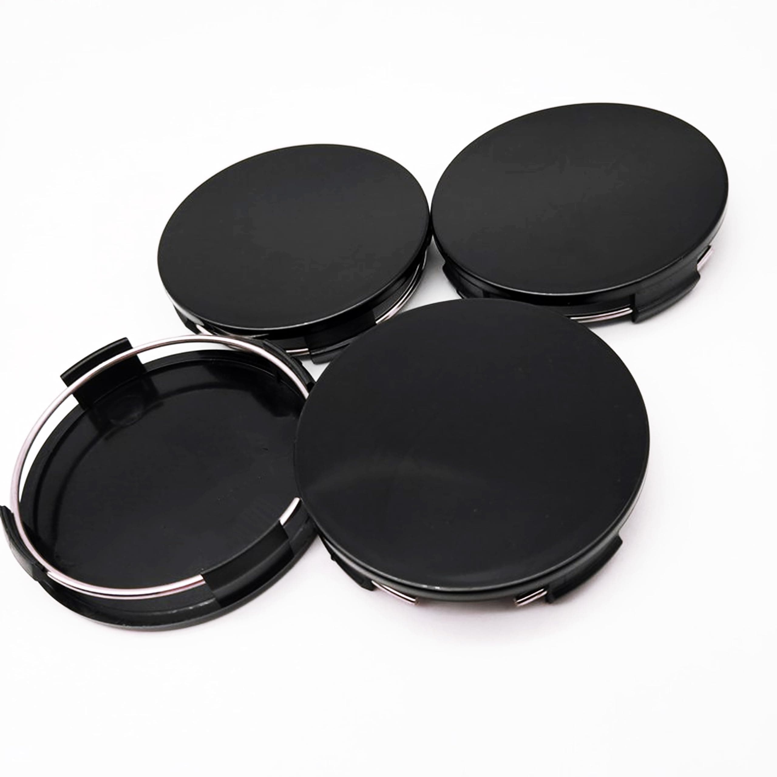 Car Wheel Center Cap Kit Outer 64.4mm 2.53 inches Inner 62.5mm 2.46 inches Wheel Center Cover Kit Rims Center Hub Caps Covers Wheel Caps, 4 PCS Gloss Black