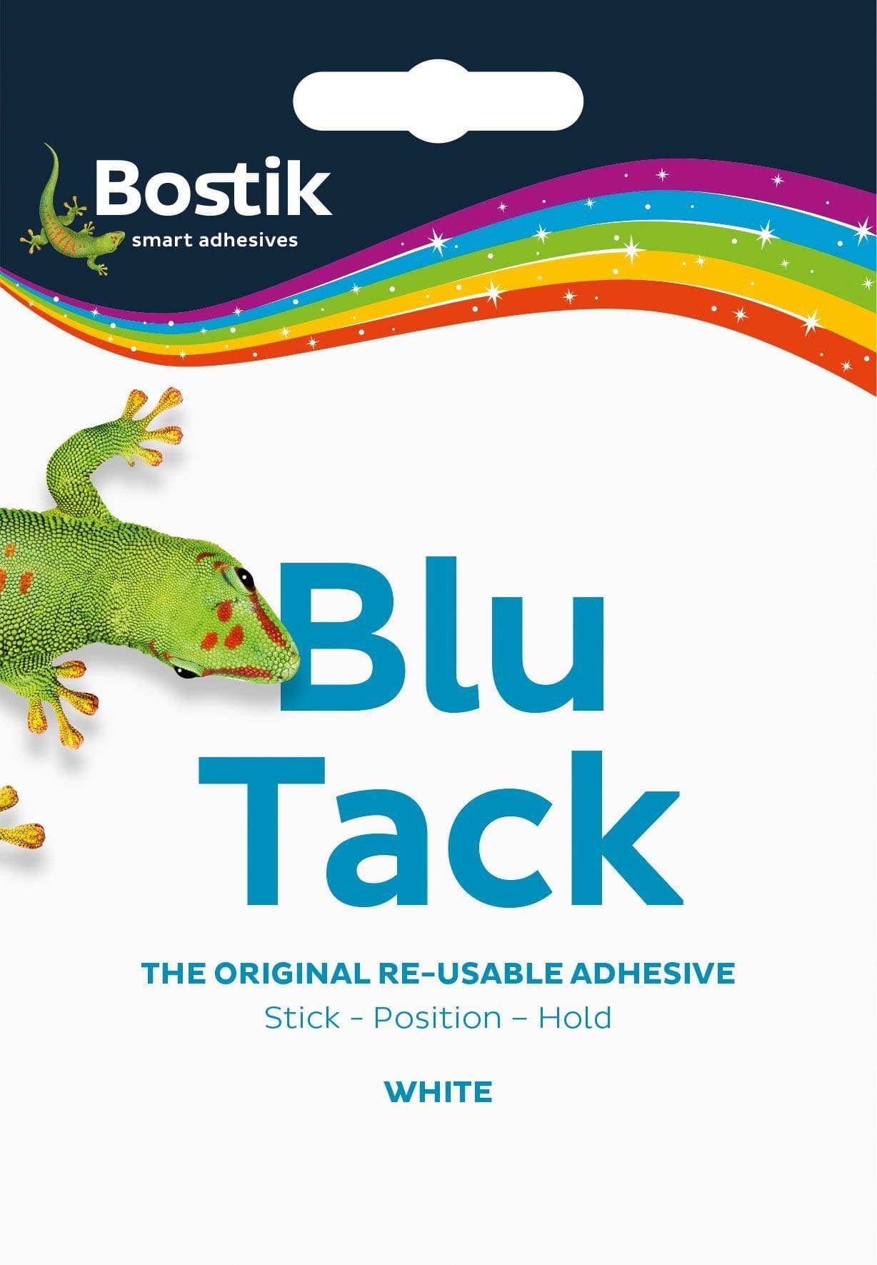 Blu Tack, Multipurpose Reusable Adhesive, Clean, Safe & Easy to Use, Non-Toxic, Handy Size, Colour: White