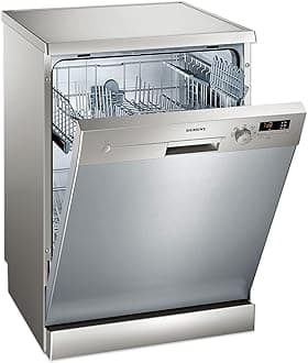5 Programs 12 Place Settings, Free Standing Dishwasher, Silver Sn25D800Gc."Min 1 year manufacturer warranty