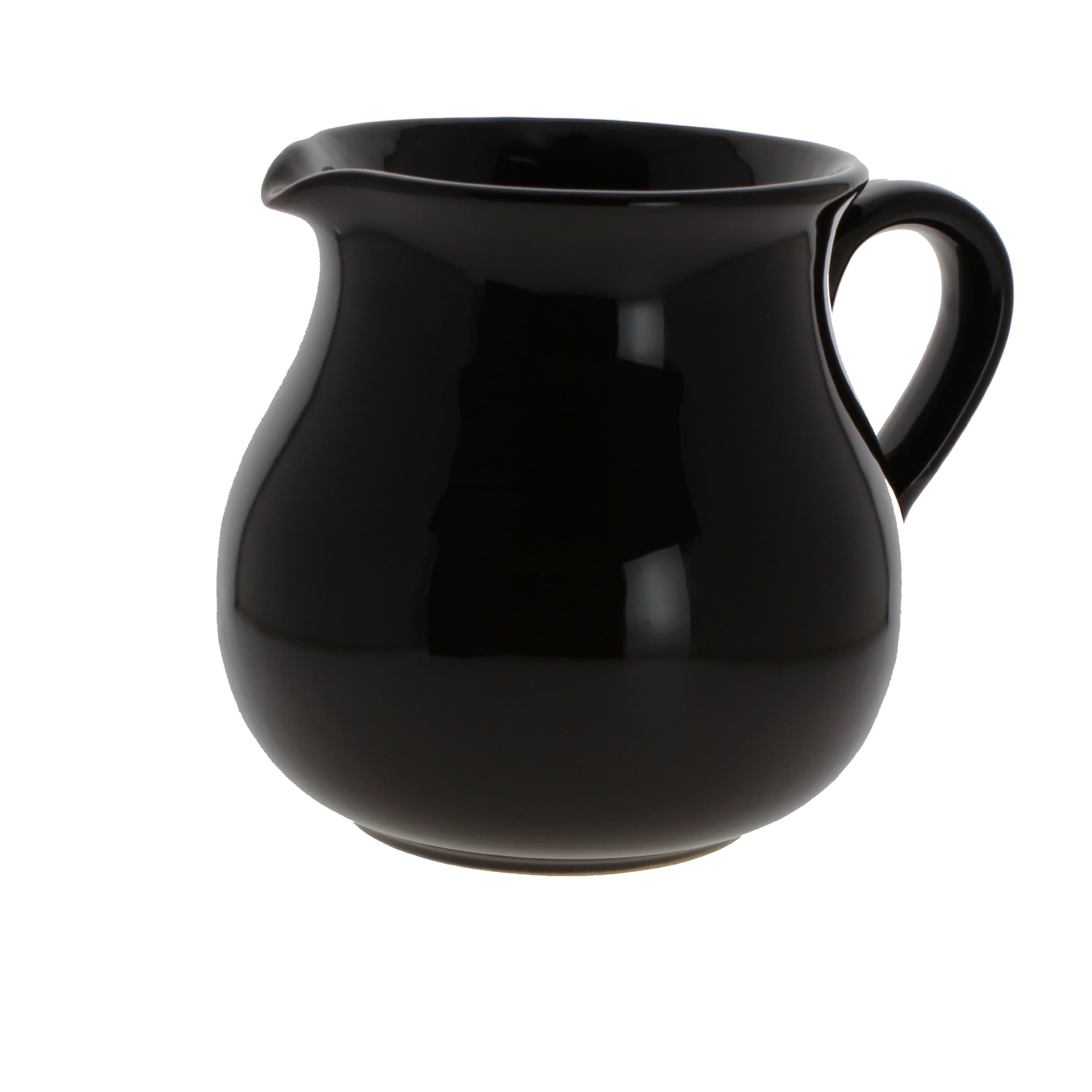 Coli Bakeware Italian Ceramic Classic Pitcher Jug, 1.75-Quart, Brown