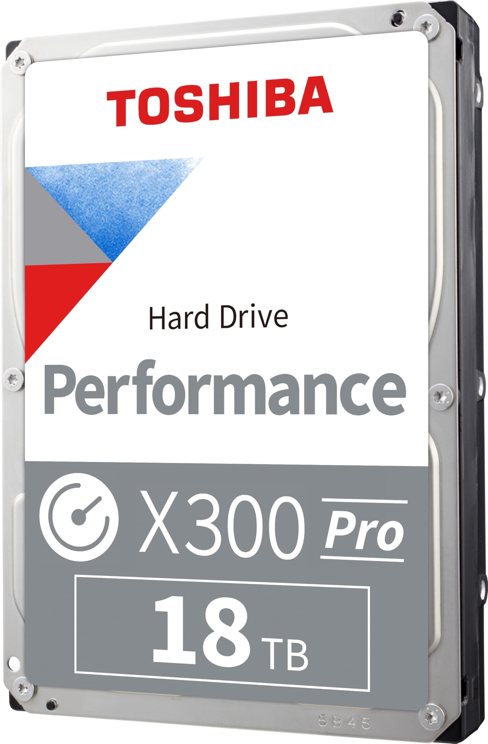 Toshiba X300 PRO 18TB High Workload Performance for Creative Professionals 3.5-Inch Internal Hard Drive – Up to 300 TB/Year Workload Rate CMR SATA 6 GB/s 7200 RPM 512 MB Cache - HDWR51JXZSTB