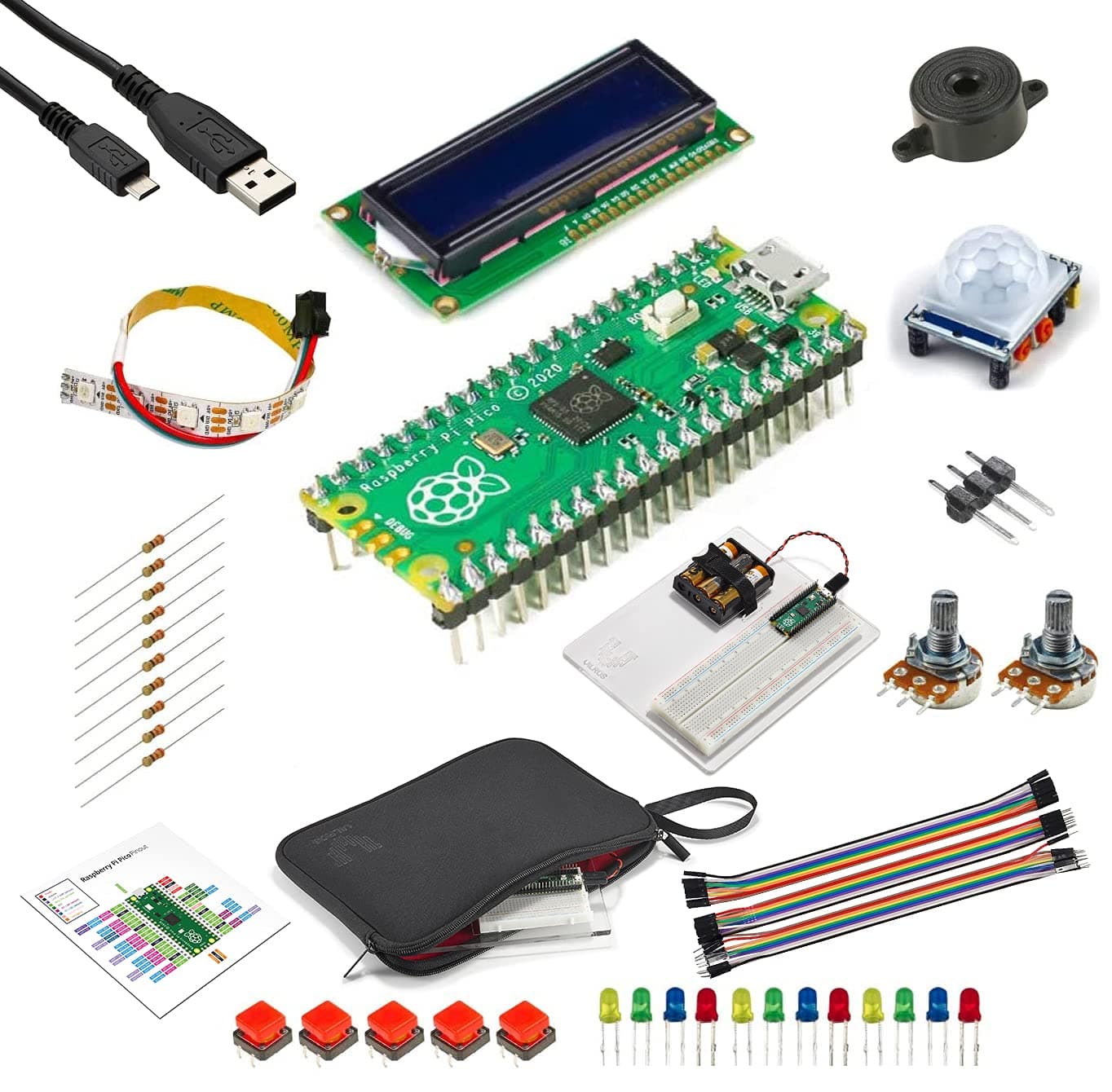 VilrosRaspberry Pi Pico Ultimate MicroPython Project Kit