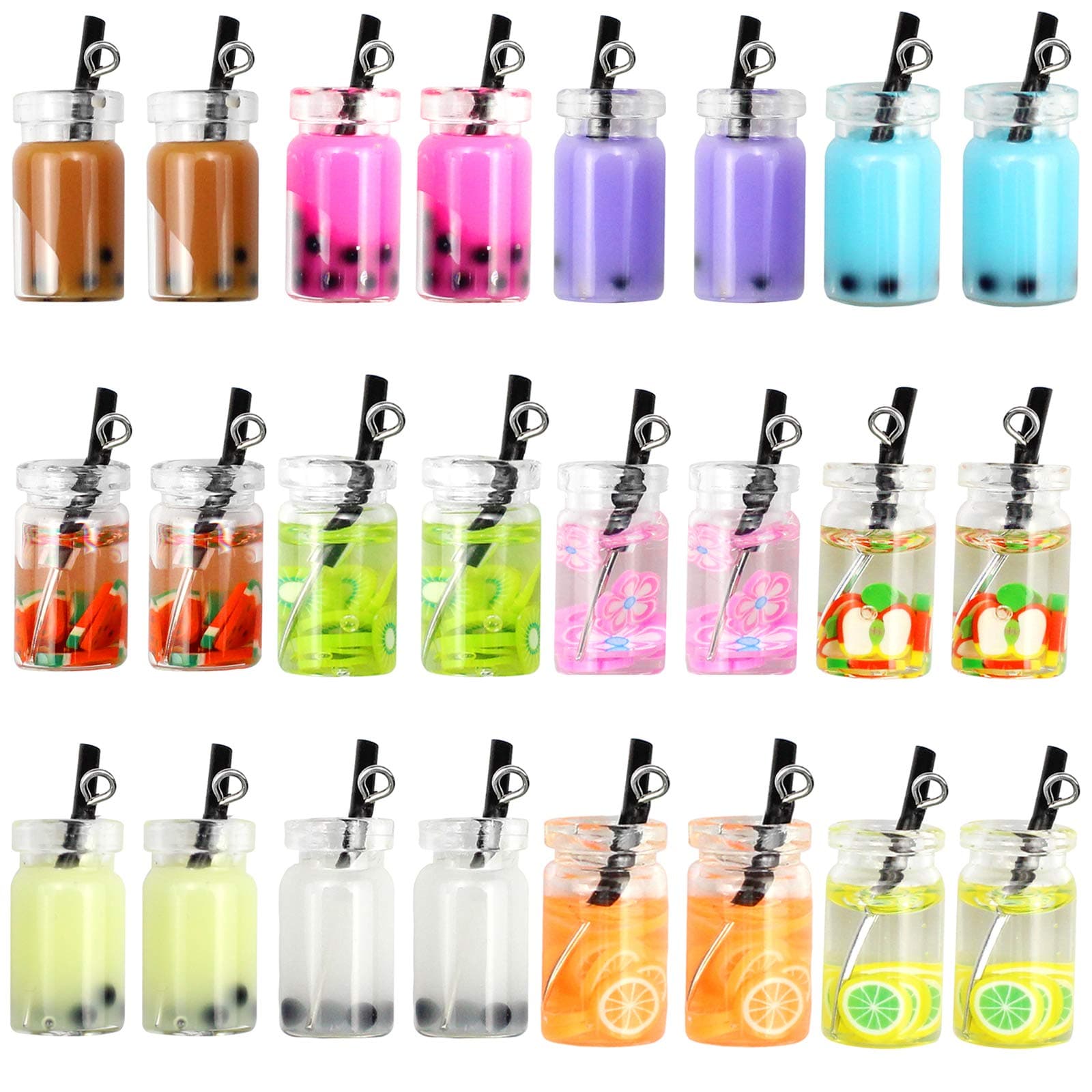Bubble Tea Pendant Milk Tea Charms Pendant