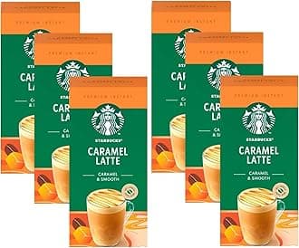 Caramel Latte Premium Instant Coffee, 5 Sachets, (Pack of 6, Total 30 Sachets)