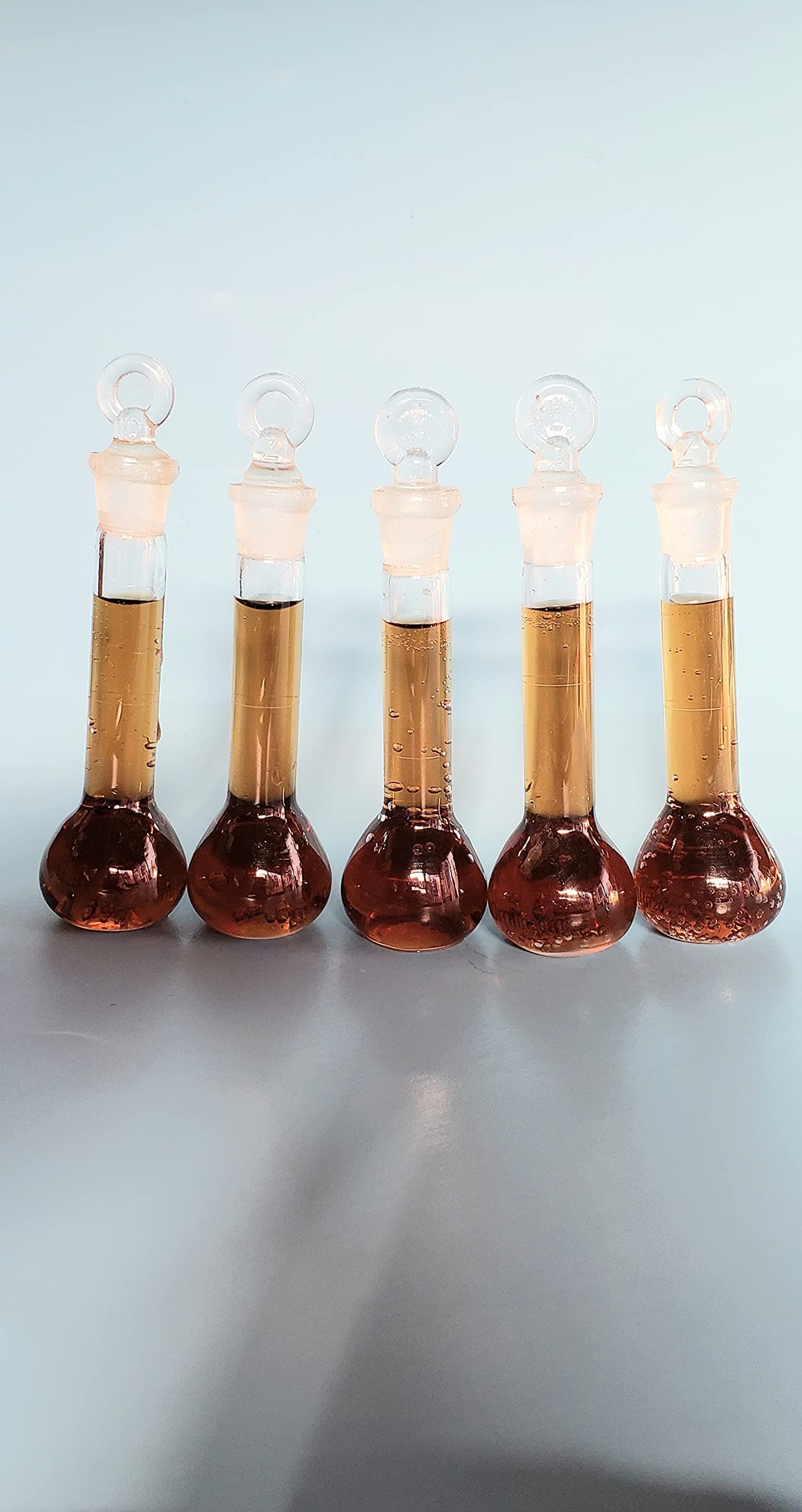 lab Volumetric Flask Class A Borosilicate Glass 10 ml a Set of 5 New
