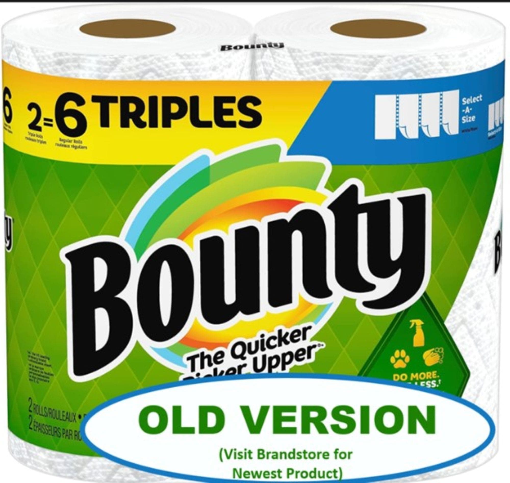 Select-A-Size Paper Towel, White, 2 Triple Rolls = 6 Regular Rolls, 2 Count