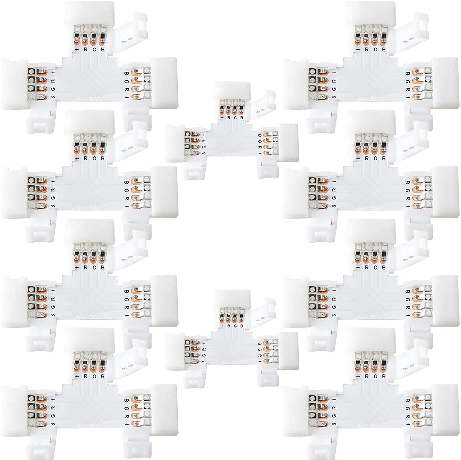 T Shape 4 Pin Strip Light Connector