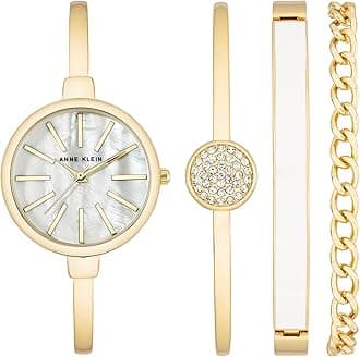 Women's Bangle Watch and Bracelet Set