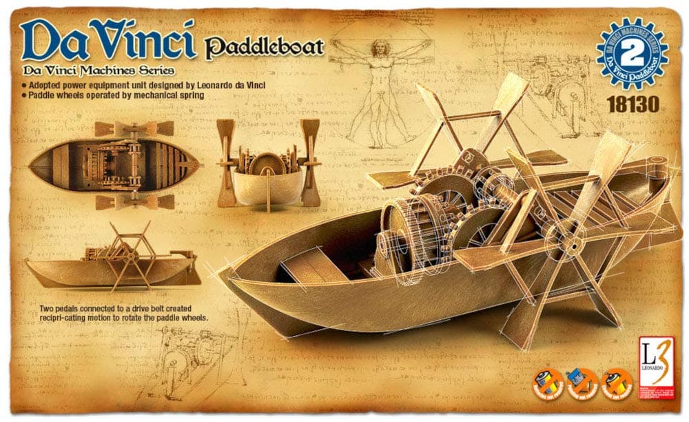 ACADEMY HOBBY MODEL KITS Da Vinci Paddle Boat