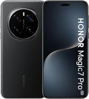 HONOR Magic 7 Pro 5G Black 12GB RAM 512GB Dual SIM With Free Honor Watch 4, Honor choice S7 earbuds & 6 Month 360° Damage Protection* - UAE Version (UAE Type Approved)