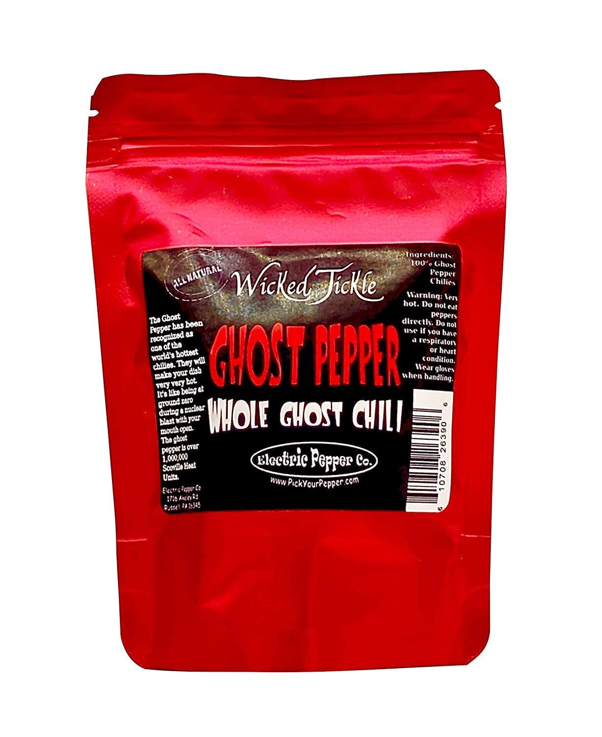 Whole Dried Ghost Peppers, 7 Pack (5 + 2 Free), Superhot Bhut Jolokia