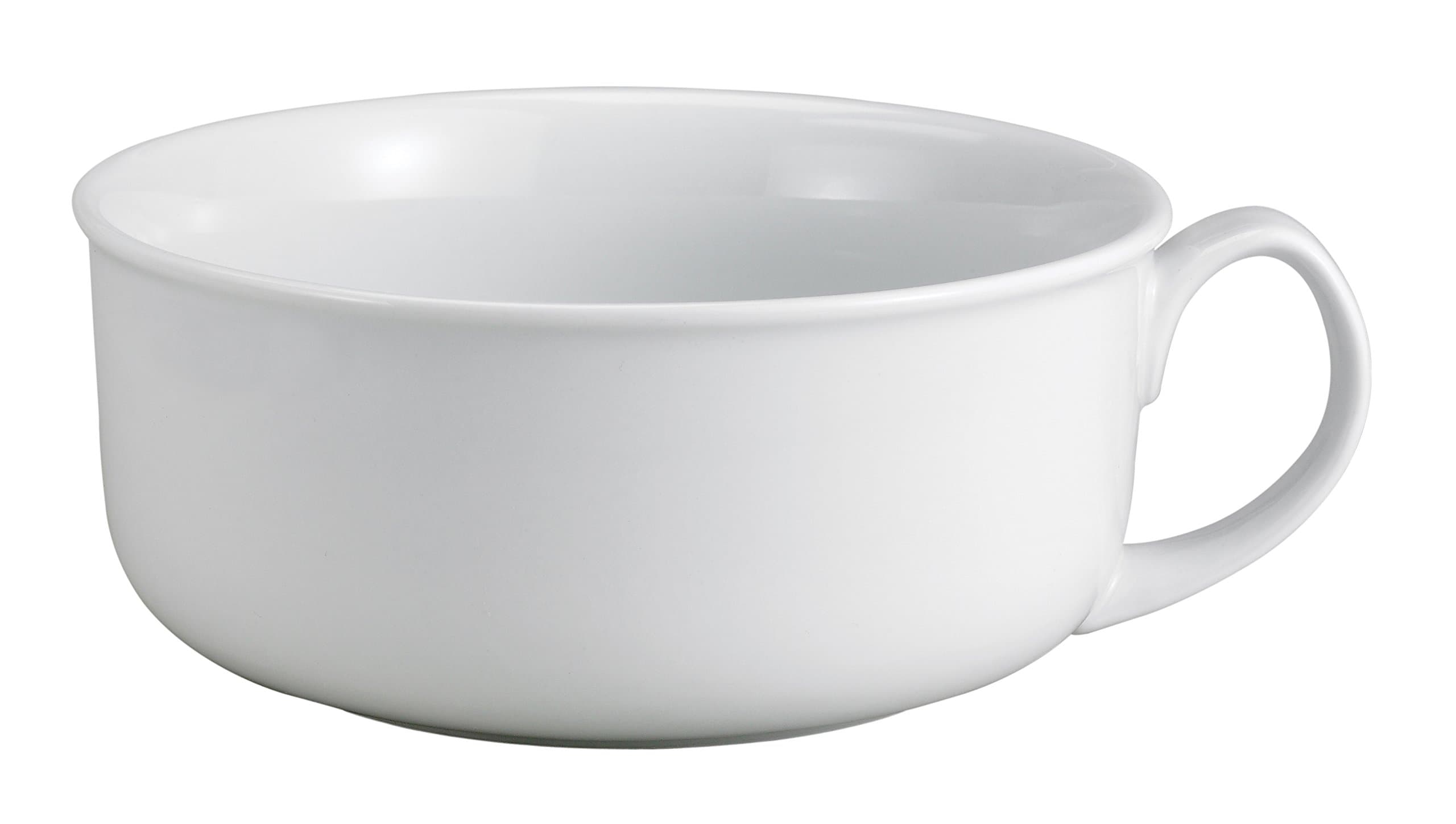 HIC Kitchen Harold Import Co Oversized Hotel Breakfast Bowl, Fine White Porcelain, 28-Ounce