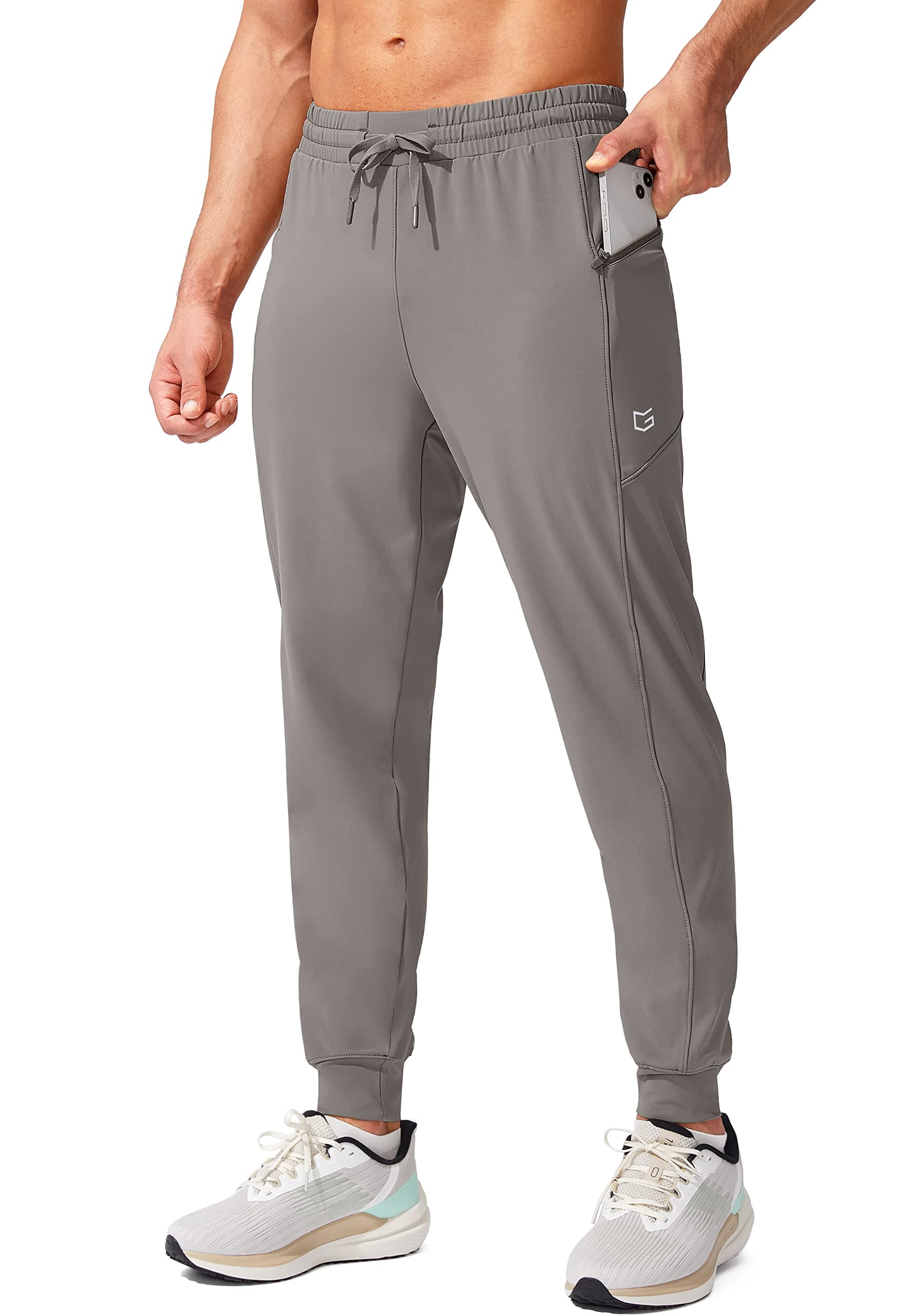 Men's Joggers with Zipper Pockets
