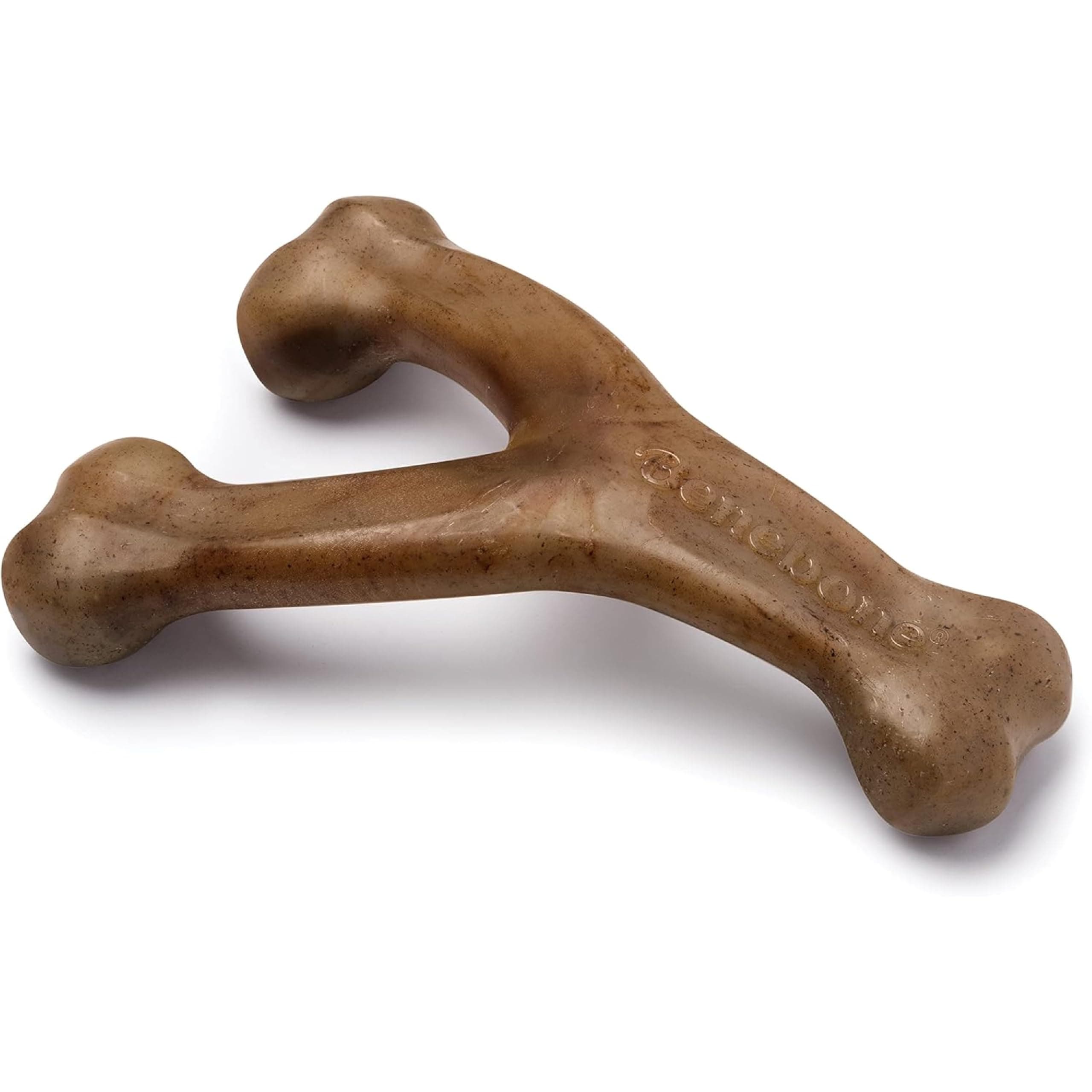 Wishbone Dog Chew Toy – Bacon