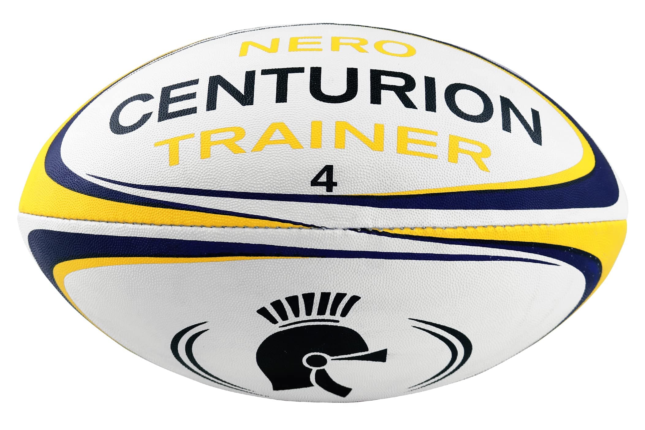 Centurion Nero Trainer Rugby Ball, Yellow, Size 4