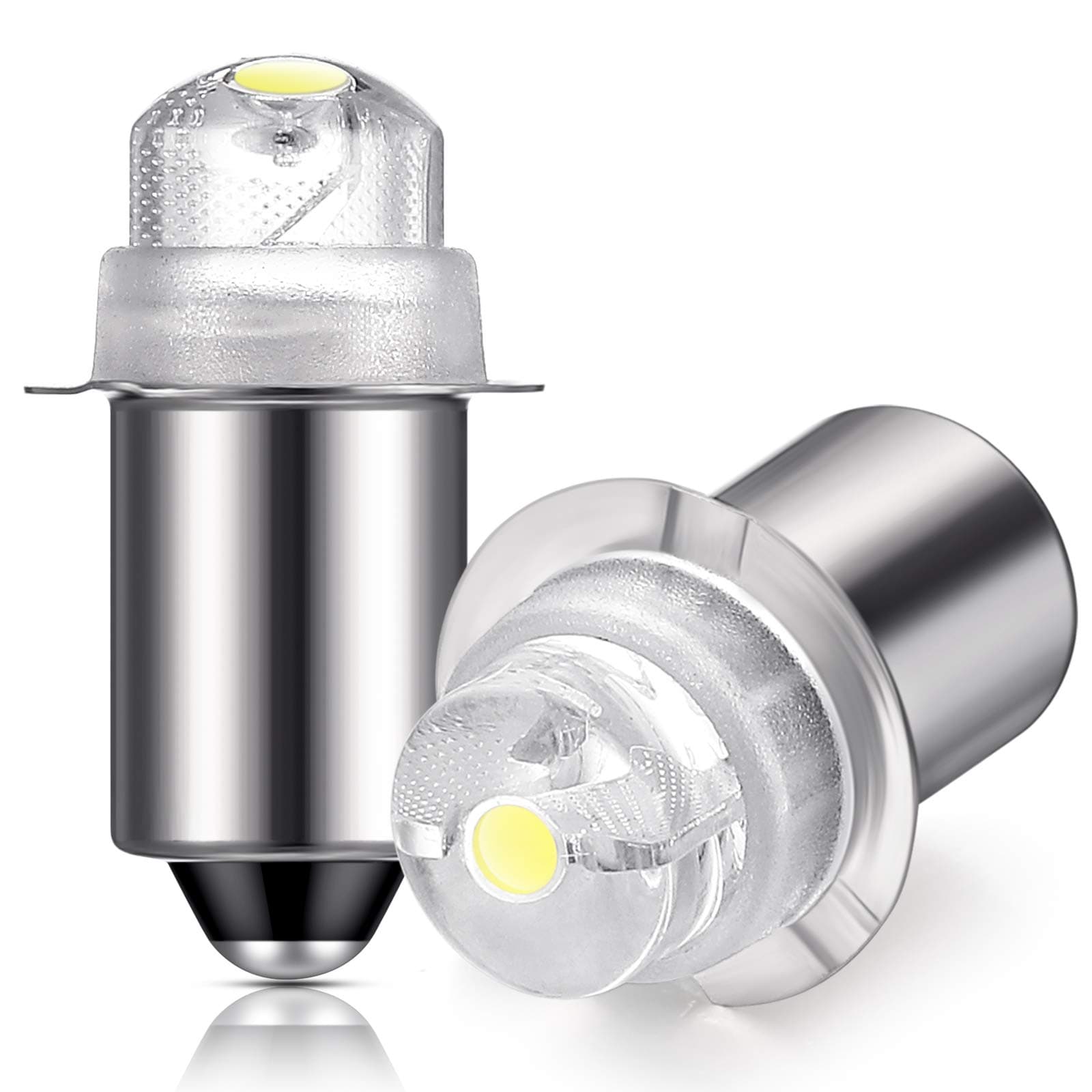 Honoson 2 Pcs 30 Lumen 3-volt LED Replacement Flashlight Bulbs Torch Bulb with 10 Year Lifespan