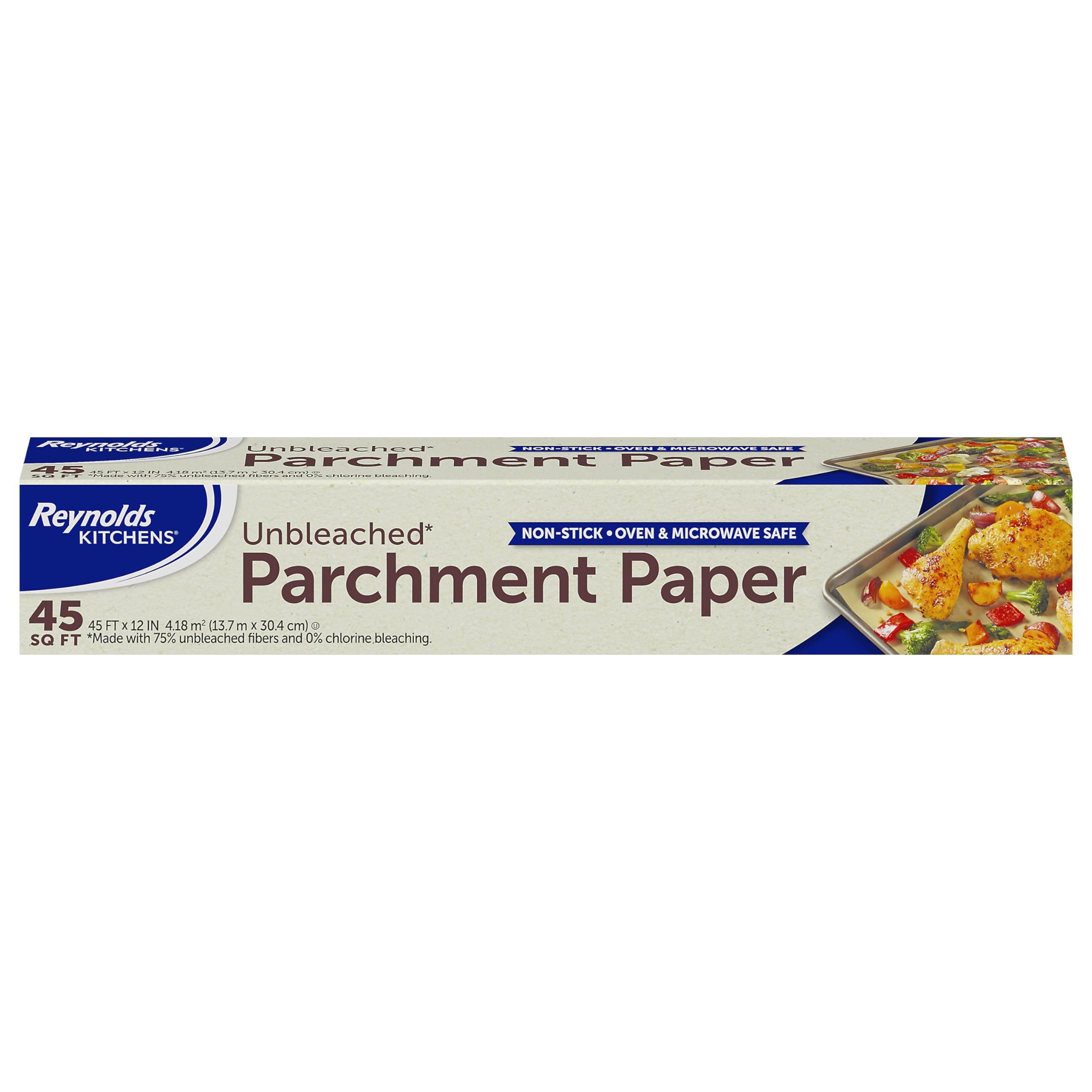 Reynolds Kitchens Unbleached Parchment Paper | Compostable Baking Paper | Pack of 1 Roll, 304mm x 13.7m