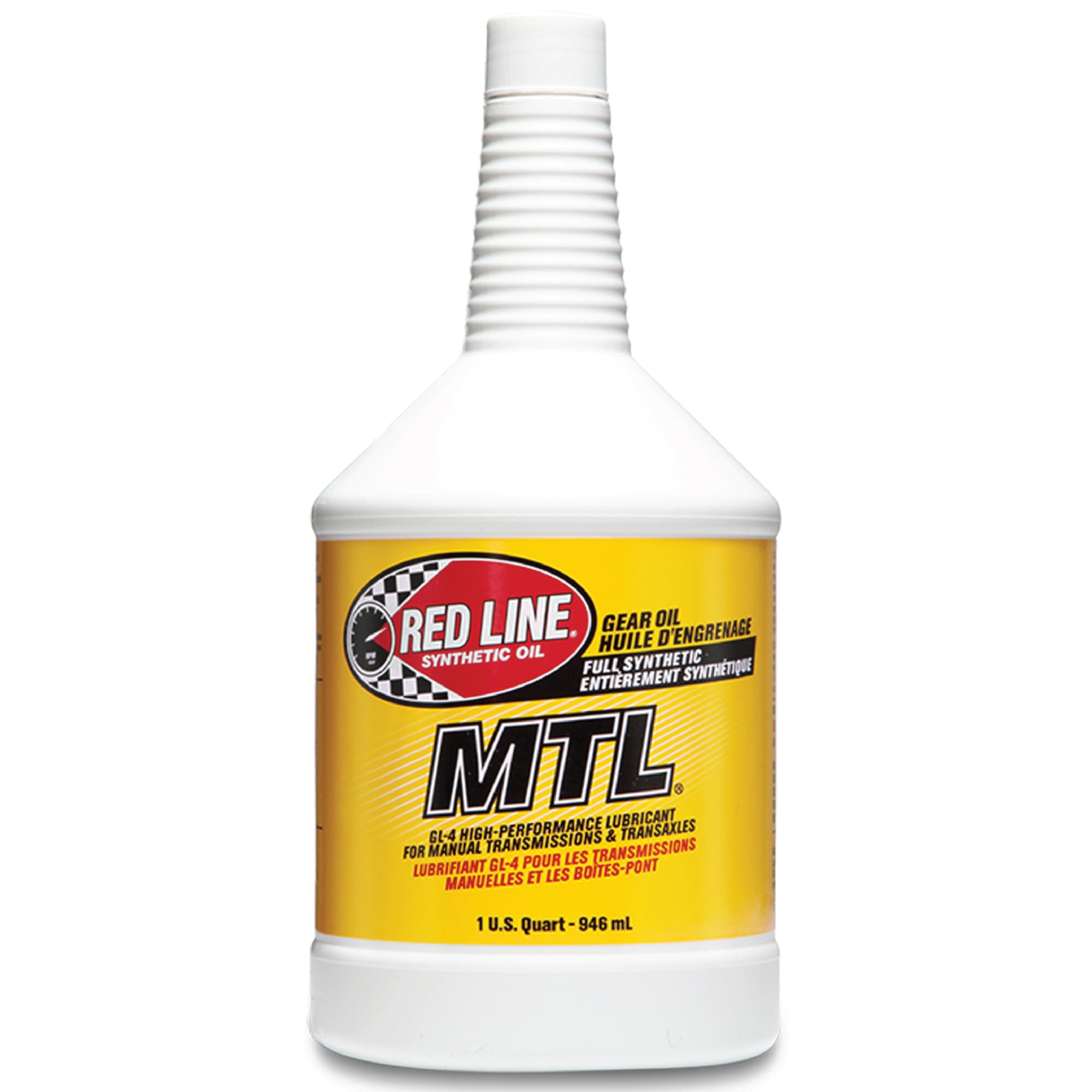 50204 SAE 75W80 API GL-4 Manual Transmission and Transaxle Lubricant (MTL) Car Gear Oil - 1 Quart (4 Pack)
