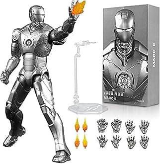 ZT 10th Anniversary 7 Inches Deluxe Collector Iron Man MK2 Action Figures