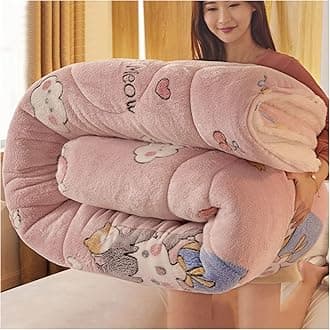 RRNAR Down Duvet, Cashmere Quilt, Quilt/quilts, Comforter, Winter Quilt Thicken Lamb Cashmere Duvet for All Seasons, Soft and Durable Heavy Quilts, Machine Washable,M,200x230cm(5kg) [Energy Class A]