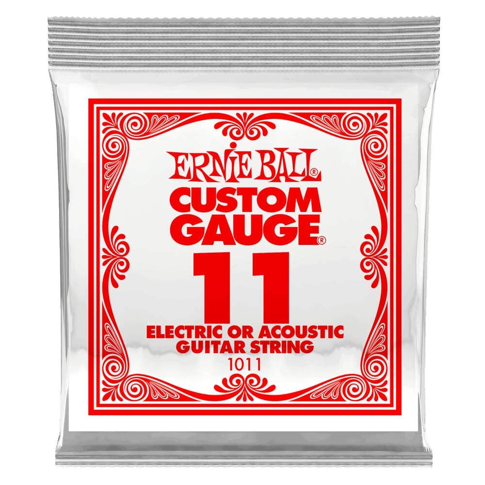 Ernie BallNickel Plain Single Guitar String .011 6-Pack