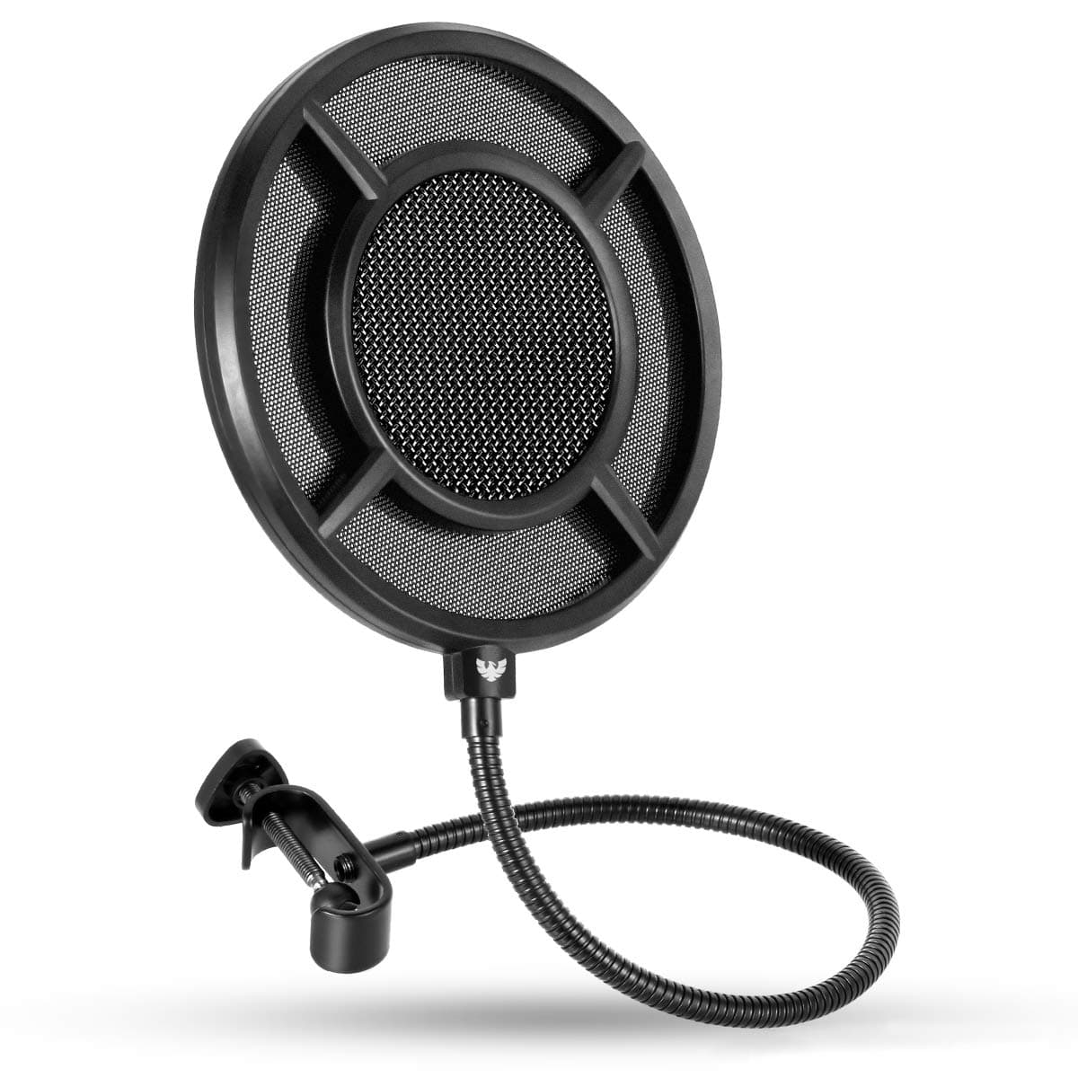 Mic Pop Filter, Professional Metallic Mic Pop Filter Mesh for Blue Yeti and Any Other Mic, WINDBOX Dual Layered Microphone Pop Filter, Mic Filter with A Flexible 360Ã‚° Gooseneck Clip Stabilizing Arm