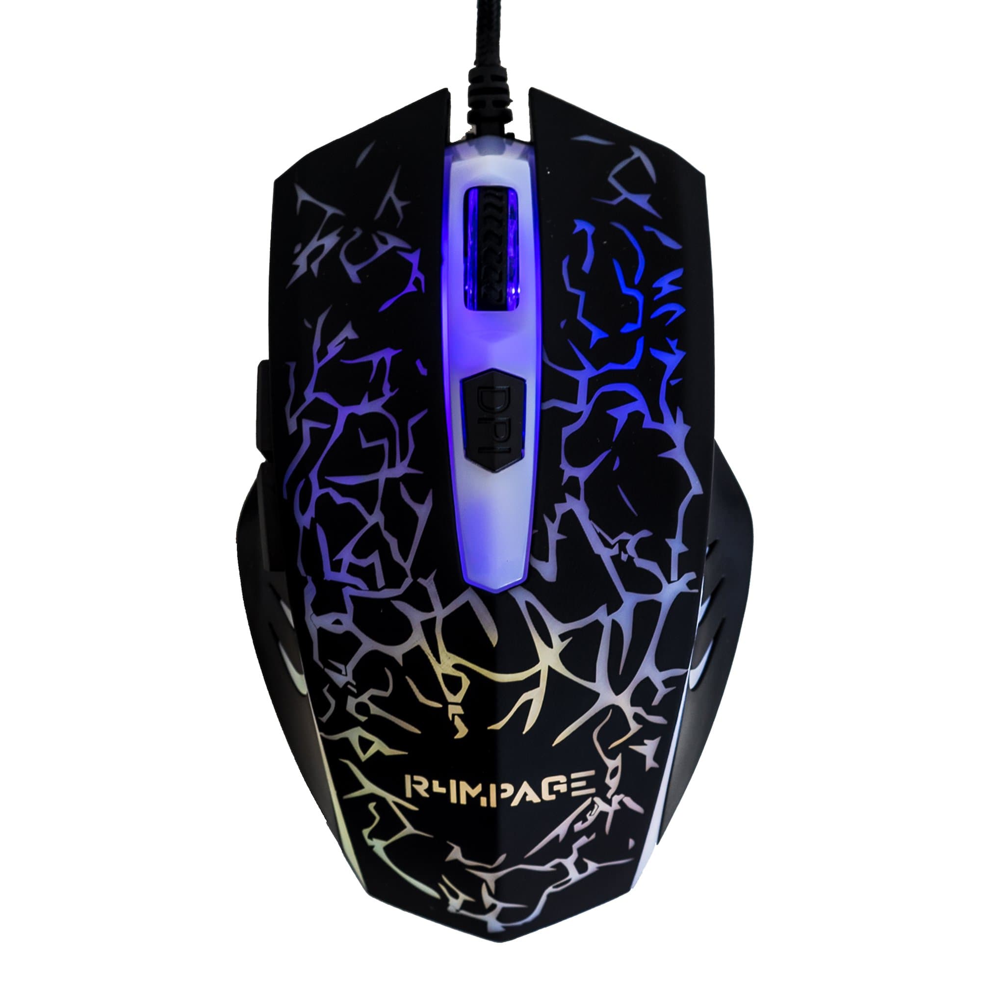 RP-5200 5 Buttons LED Gaming Mouse Changing LED Lighting Black 5 Colours