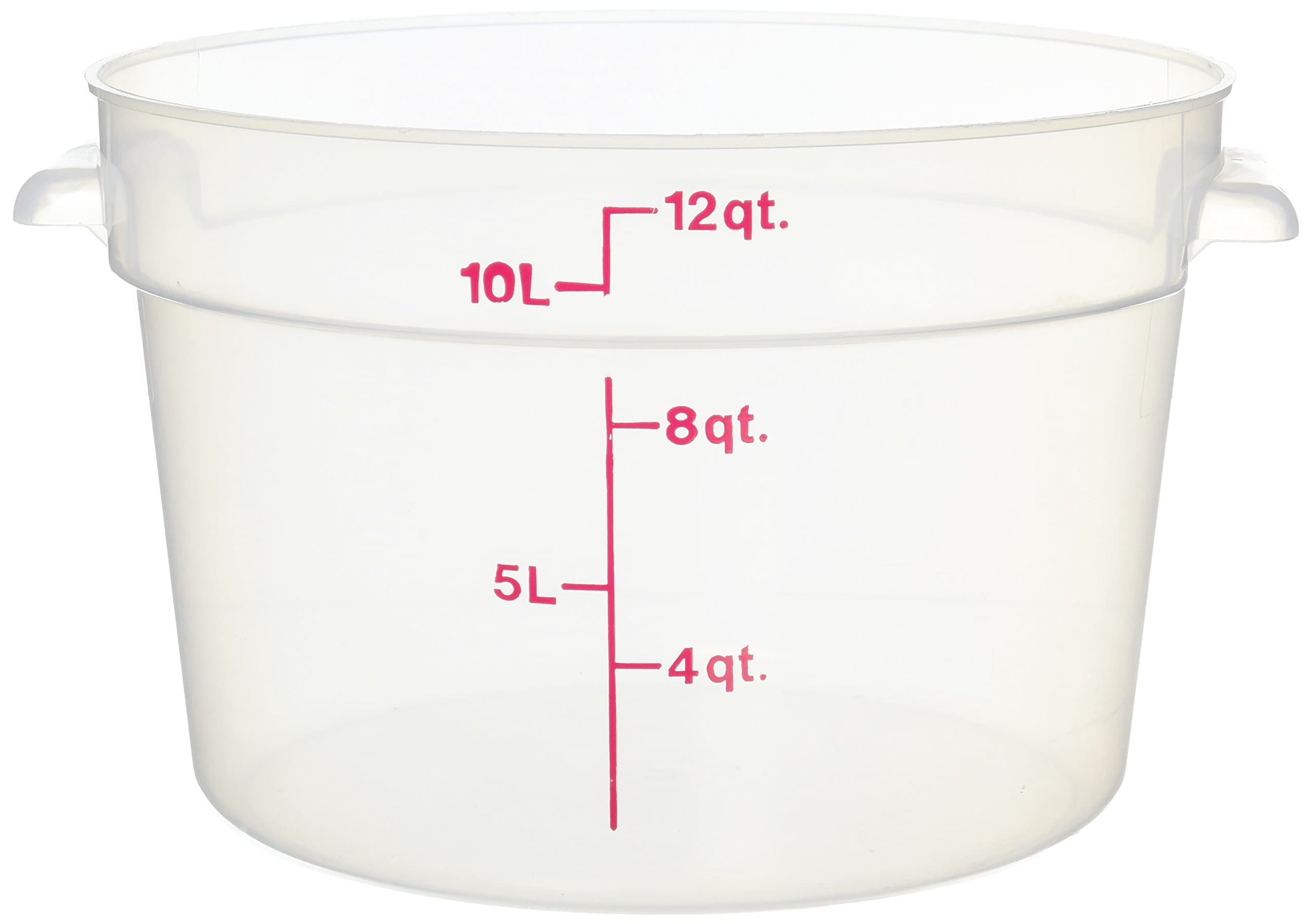 Camware Translucent Round Food Storage Containers, 12 Quart (RFS12PP) Category: Food Storage Round Containers