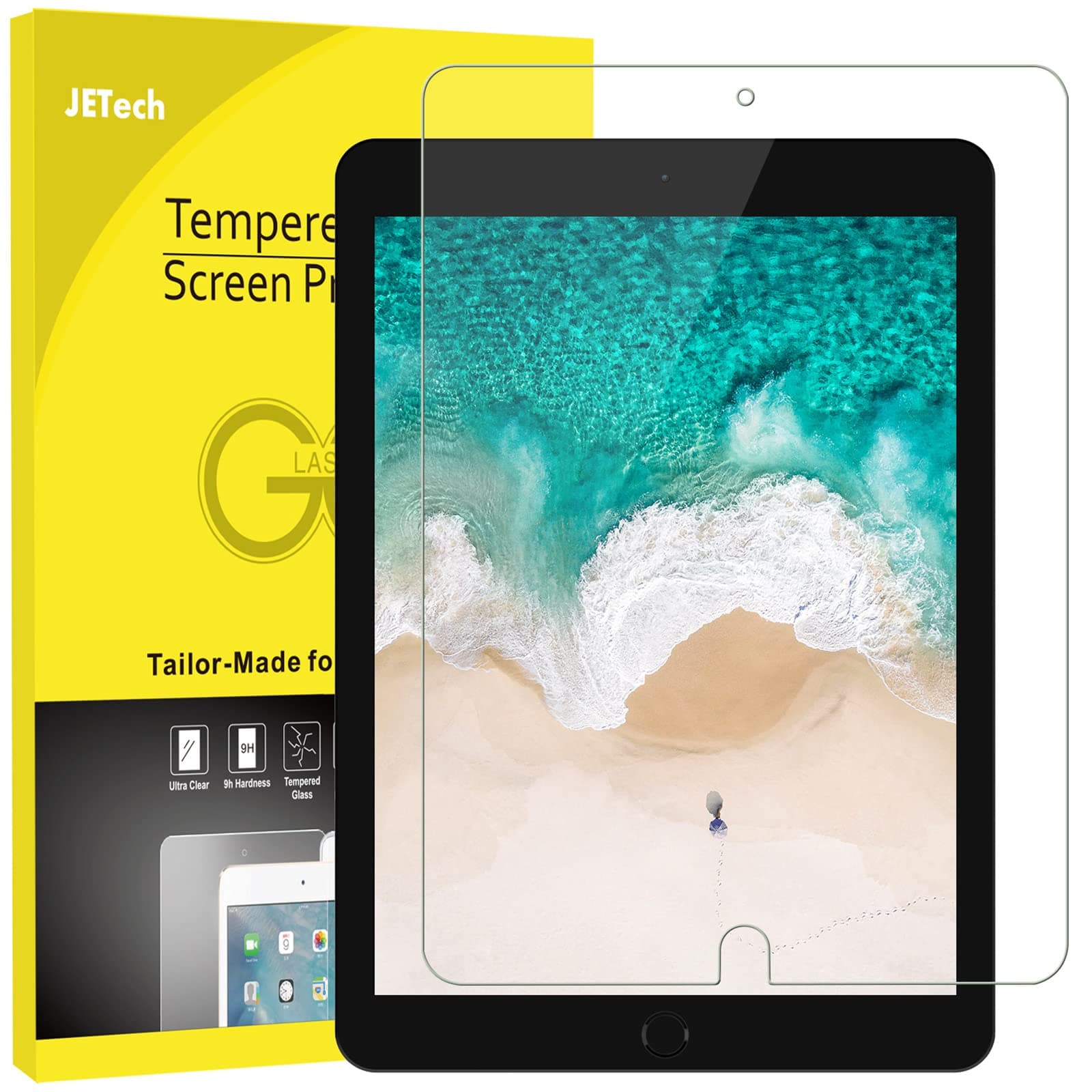 Screen Protector for iPad Pro 10.5-Inch and iPad Air 3 (10.5 Inch 2019 Model), 9H Tempered Glass Film, HD Clear, 1-Pack