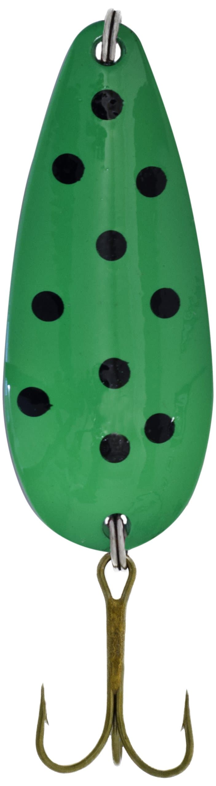 Sierra Spec Spoon Lure, Green/Black Dots Cd, 1/2-Ounce
